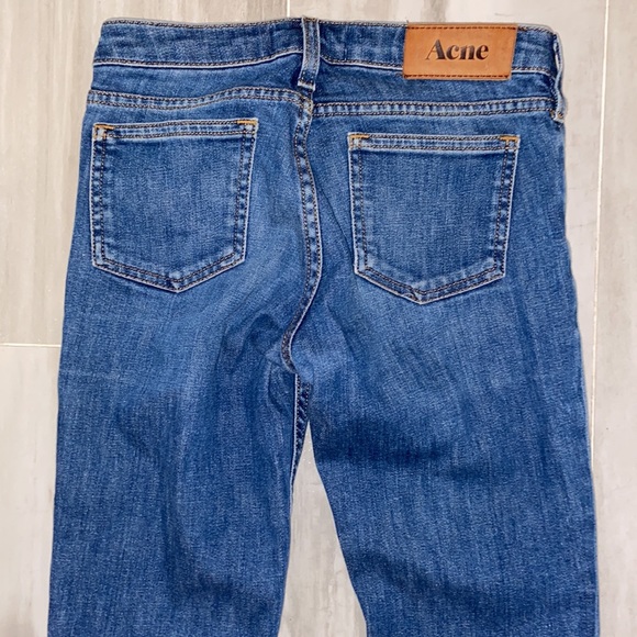 Acne Studios Kex Marine Skinny Raw Hem Stretch Jean, 25x30, EUC, $310 MSRP - Picture 9 of 12